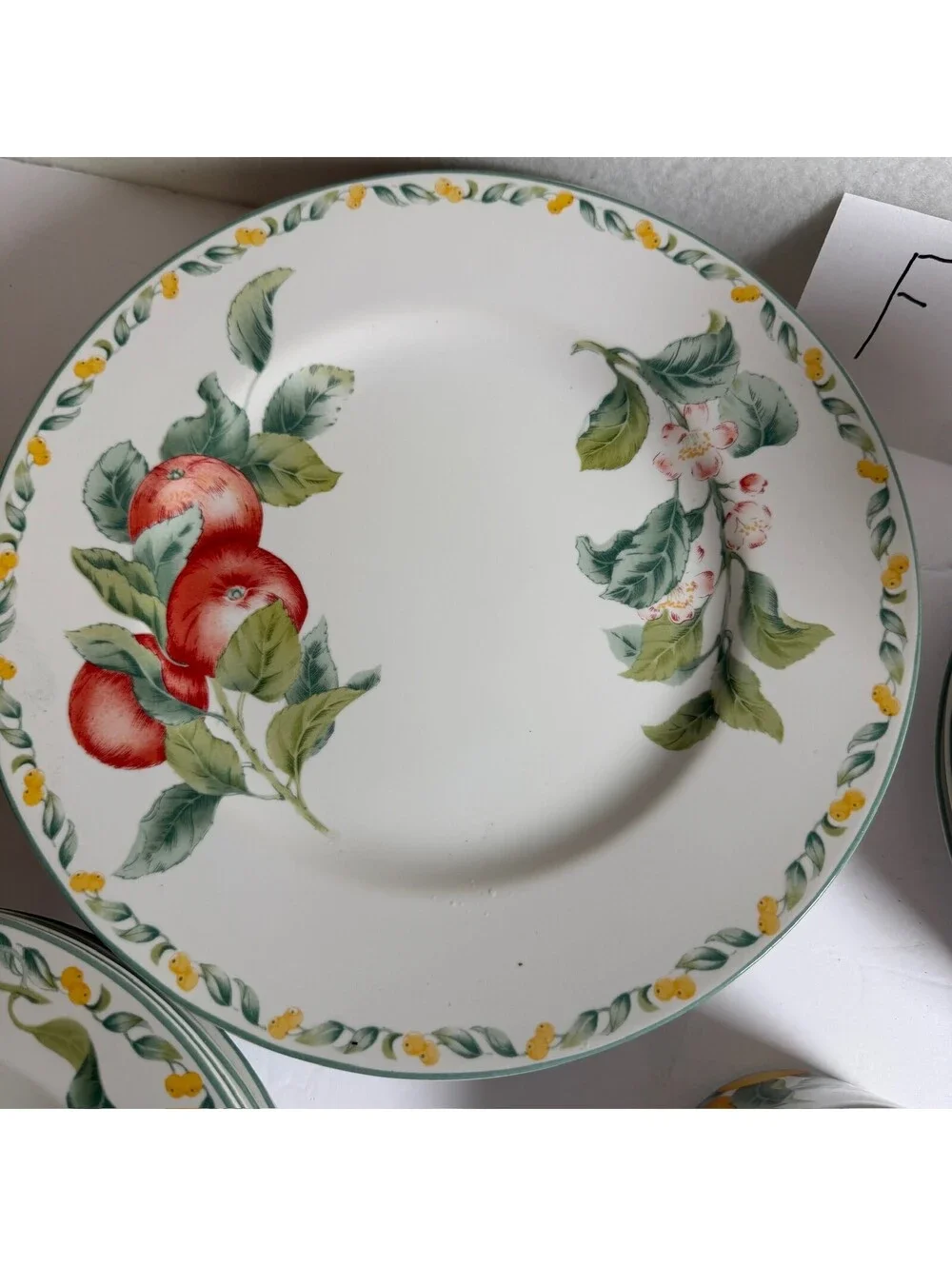 Julie Pople Country Fruit Collection Dinnerware Set 20 pc F-10